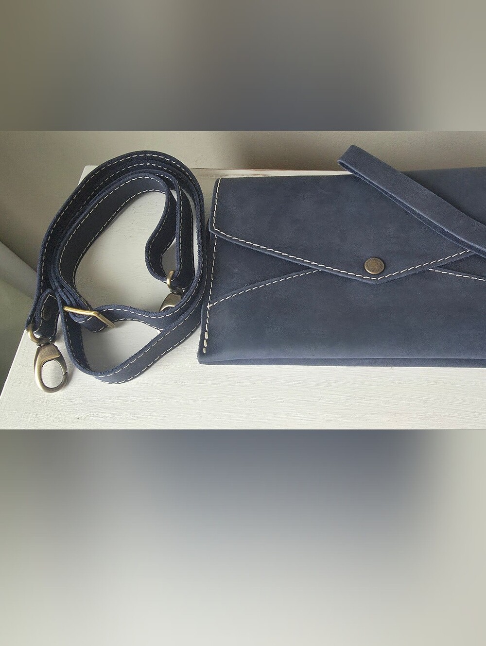 Portland Leather Goods Retired Deep Water Envelope WristletConvertible Crossbody